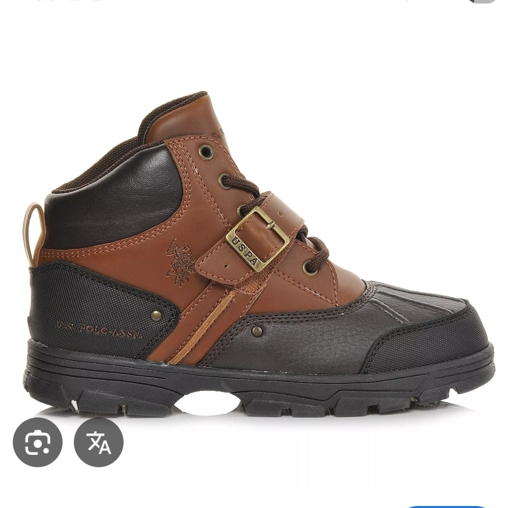 US Polo Assn. boys' faux leather Boys Boots Size